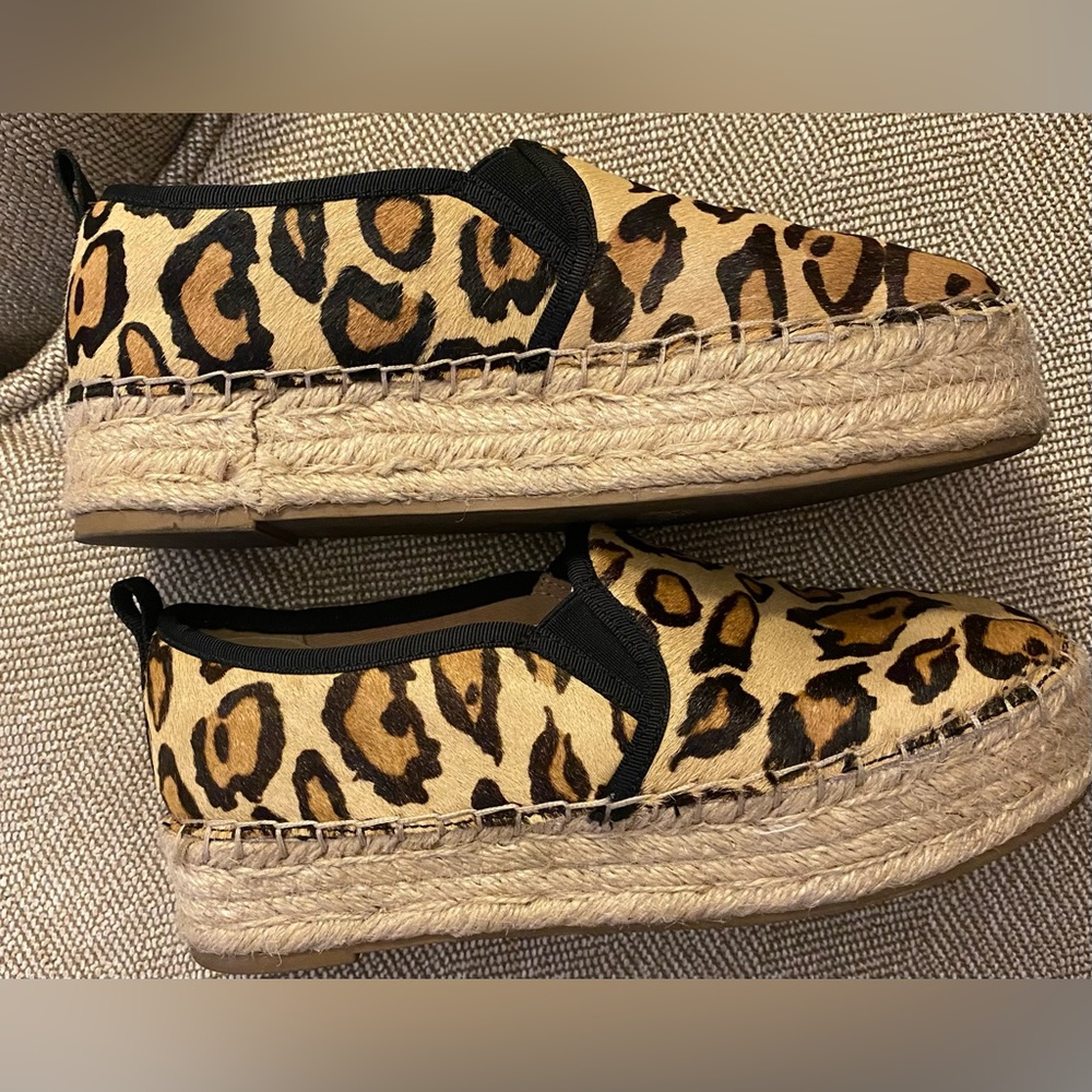 Excellent Condition Sam Edelman Leopard Espadrilles size 7